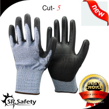 SRSAFETY 13G Gant résistant aux coupes tricotées avec des gants de sécurité PU / Coque résistant à la coupe / Gants résistant aux coupures HHPE revêtues de PU